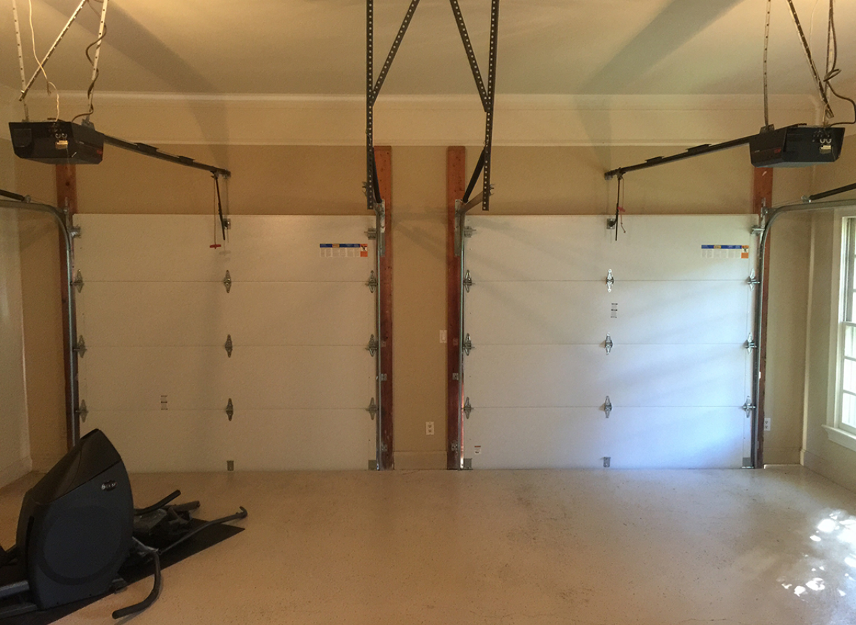 overhead garage door.