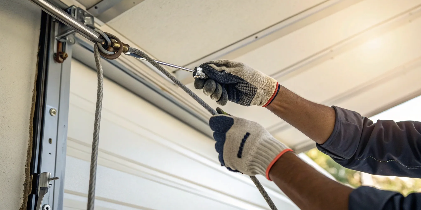 Professional garage door cable repair and replacement service in Coconut Creek FL